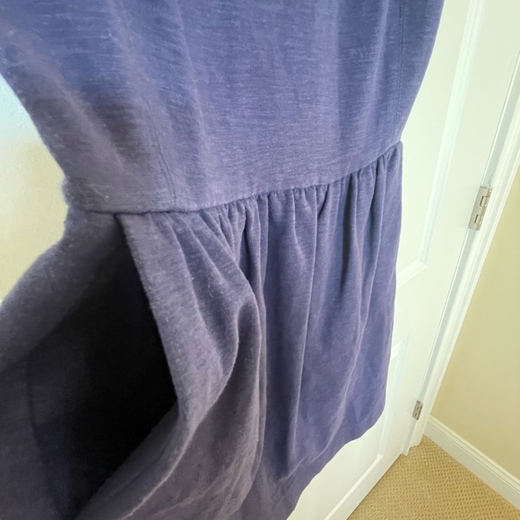 J. Crew Factory Royal Blue Fit Flare Cotton Dress - Picture 10 of 11